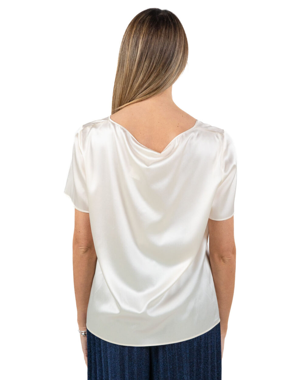 PENNYBLACK - Camicia in Raso di Seta Avorio - immagine 3