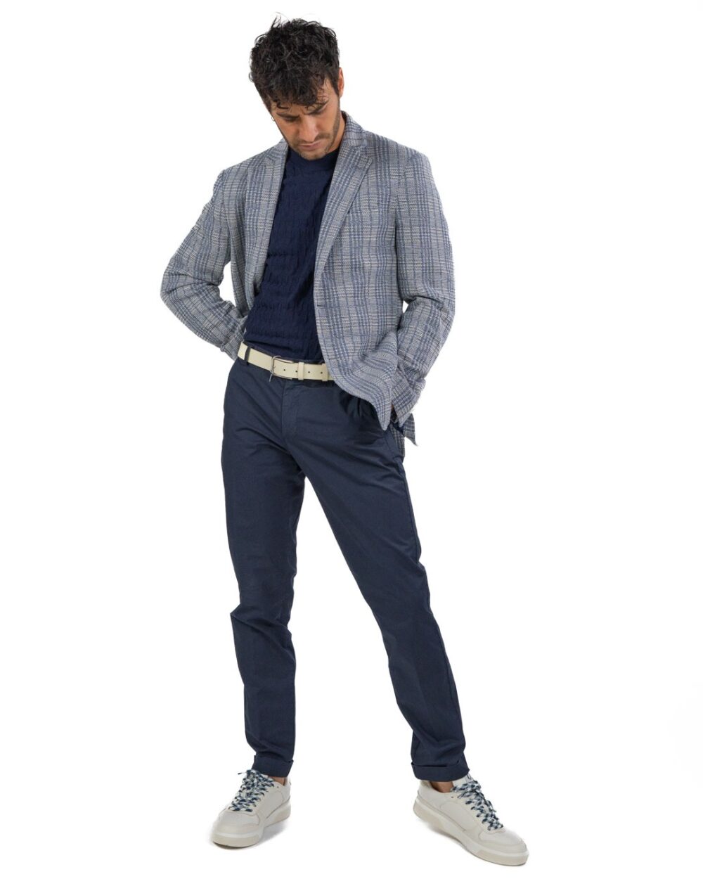 ATPCO - Pantalone Chinos Blu - immagine 4