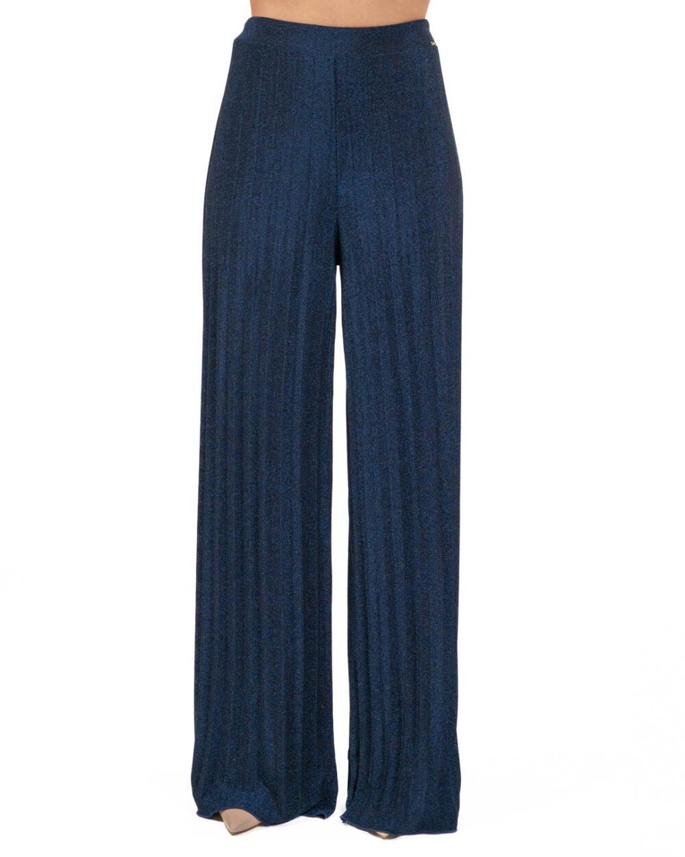 GAUDI - Pantalone Plissè Blu