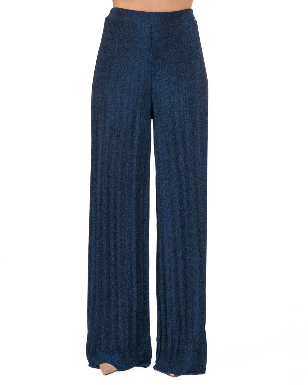 GAUDI - Pantalone Plissè Blu