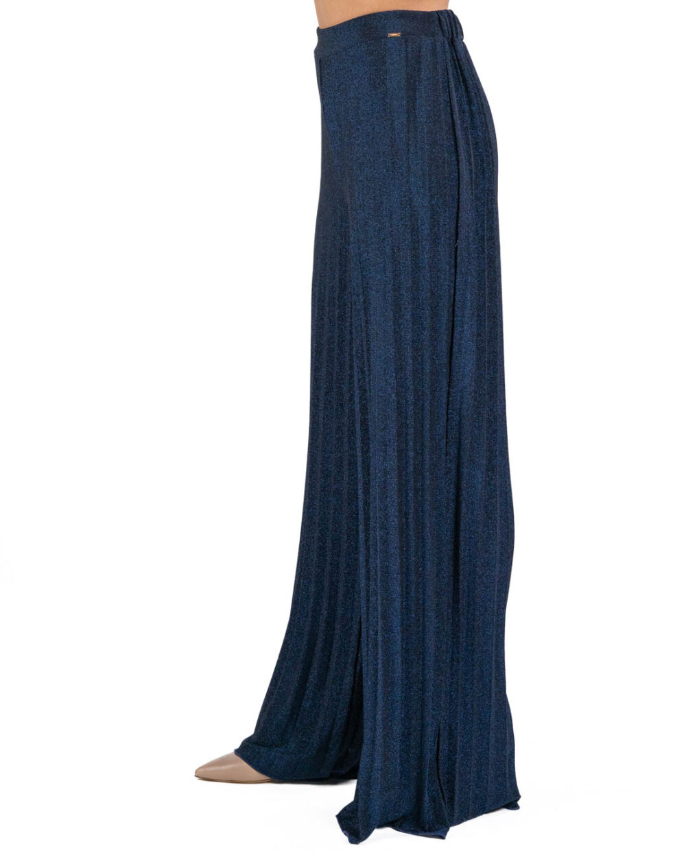 GAUDI - Pantalone Plissè Blu - immagine 2