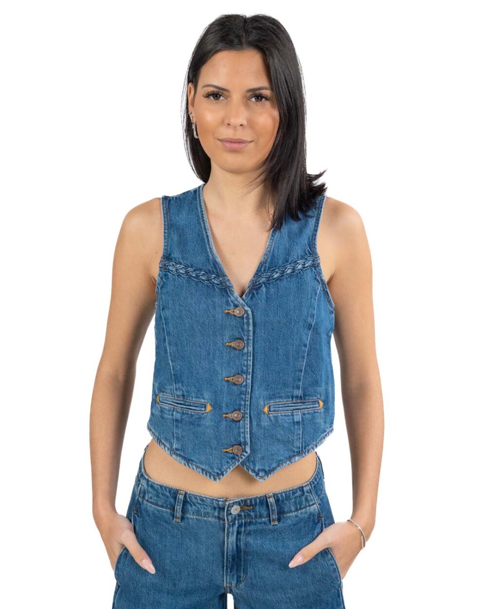 LEVI'S - Gilet in Jeans - immagine 2