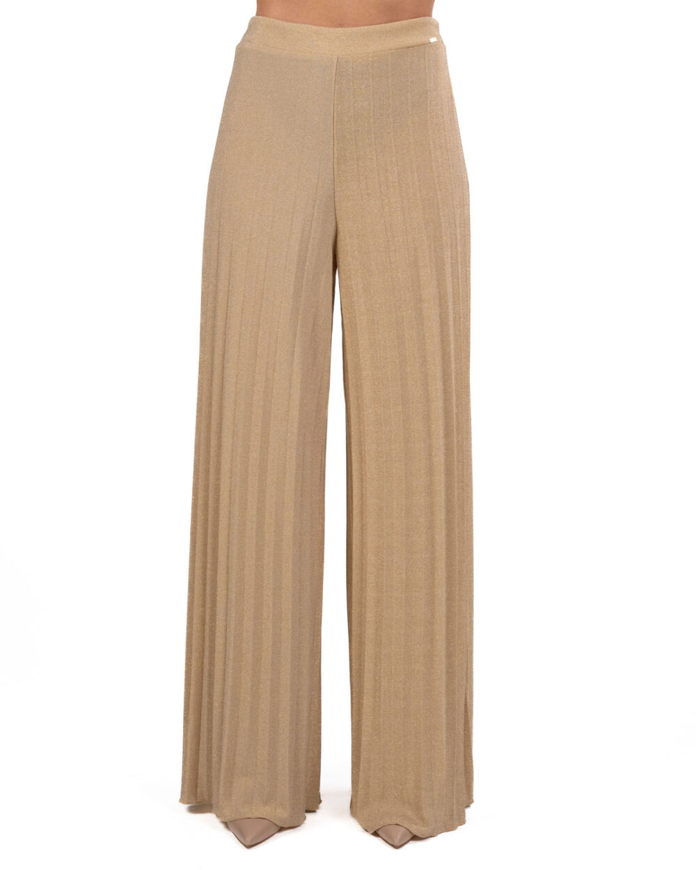 GAUDI - Pantaloni Plissè Bronzo - immagine 2
