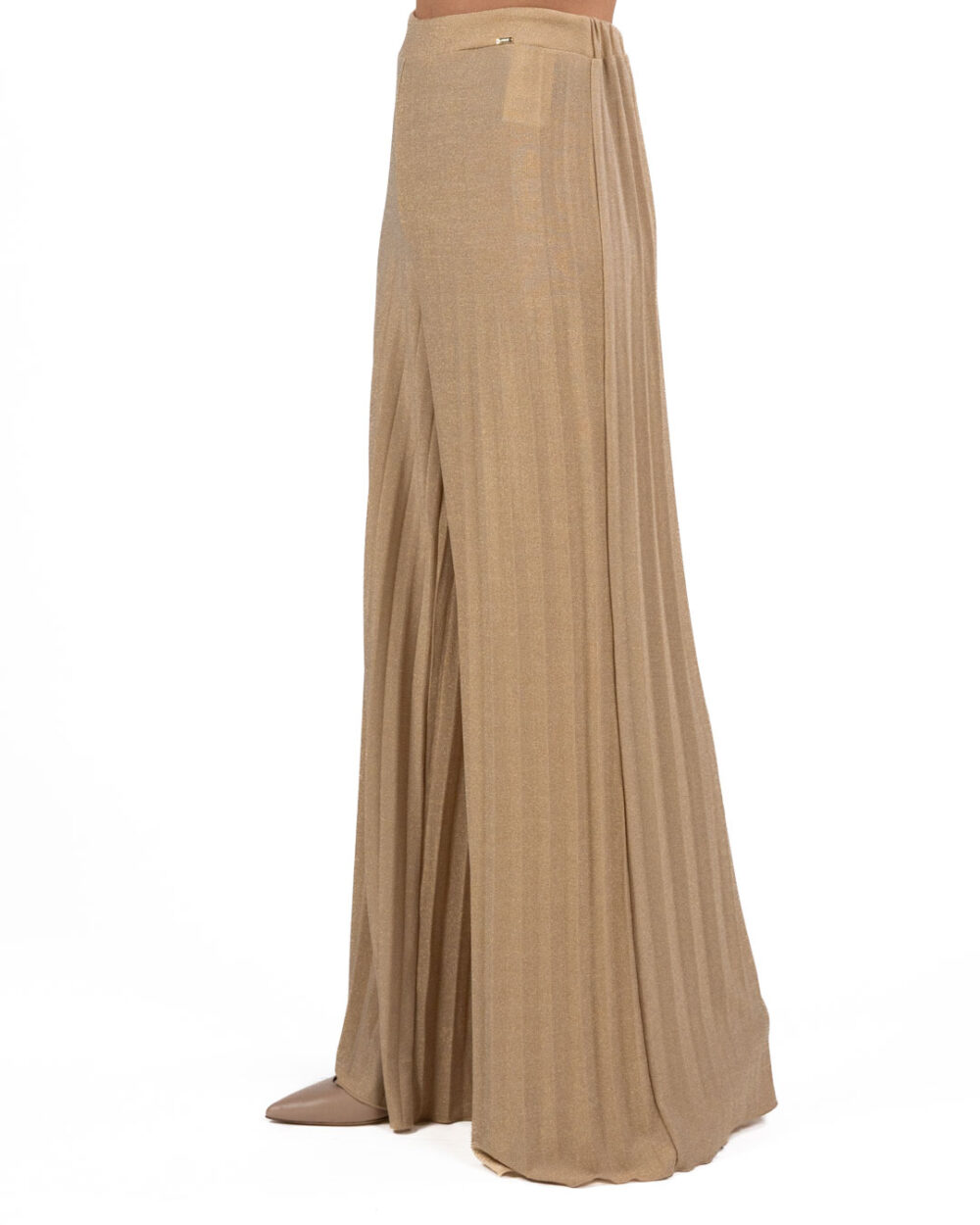 GAUDI - Pantaloni Plissè Bronzo - immagine 3