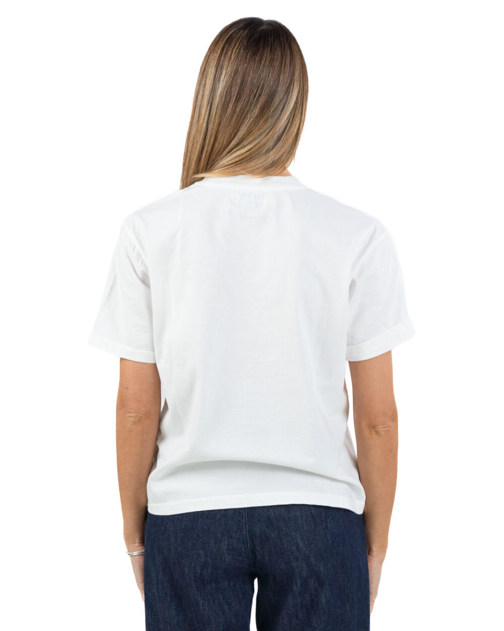ROY ROGER'S - T-Shirt con Taschino Bianca - immagine 3