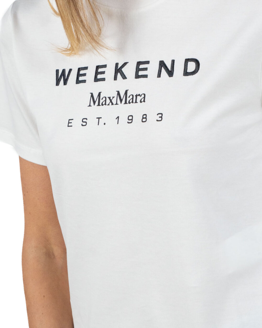 WEEKEND MAX MARA - T-Shirt Jersey Cotone Bianco - immagine 2