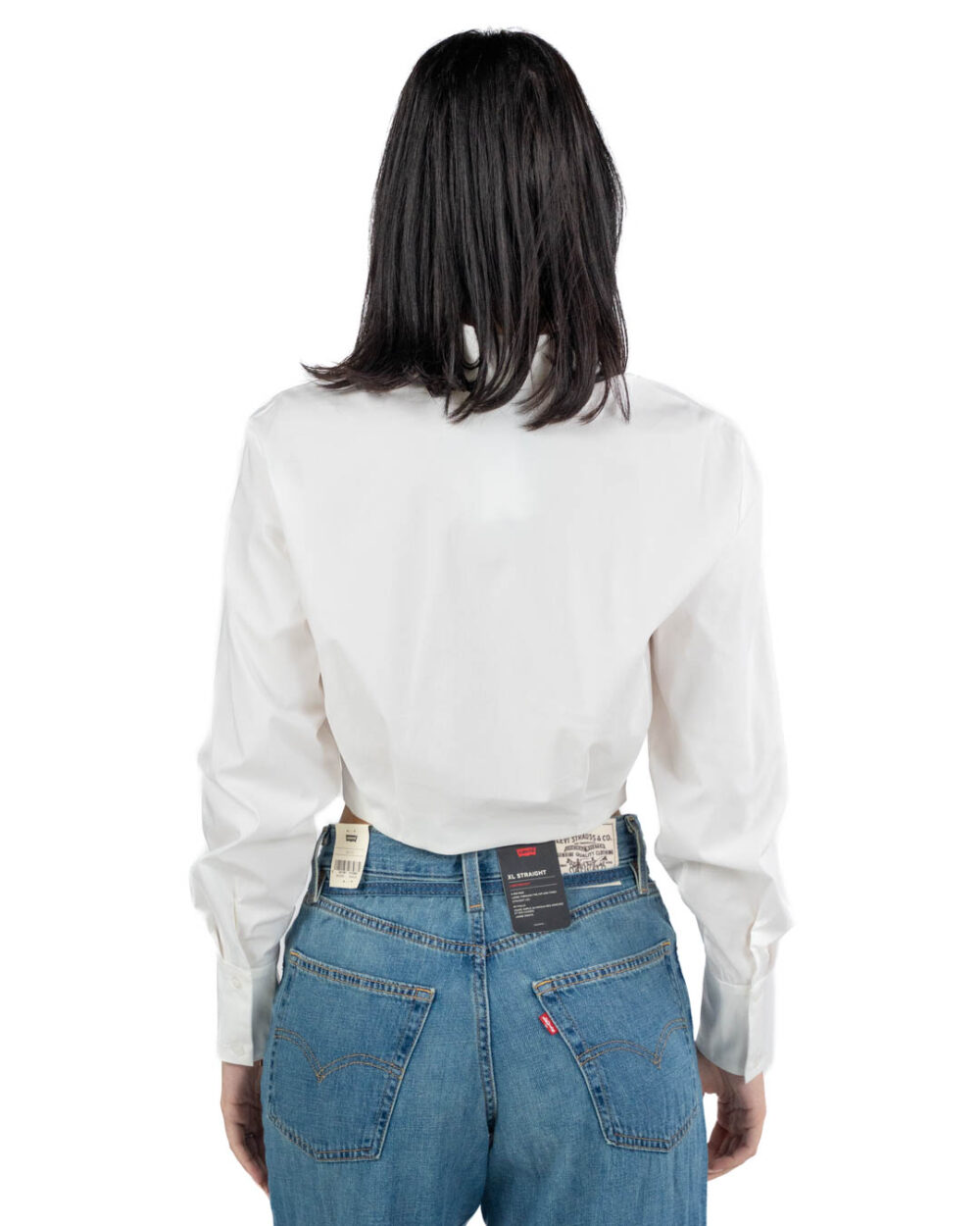 GAUDI - Camicia Crop Bianca - immagine 3