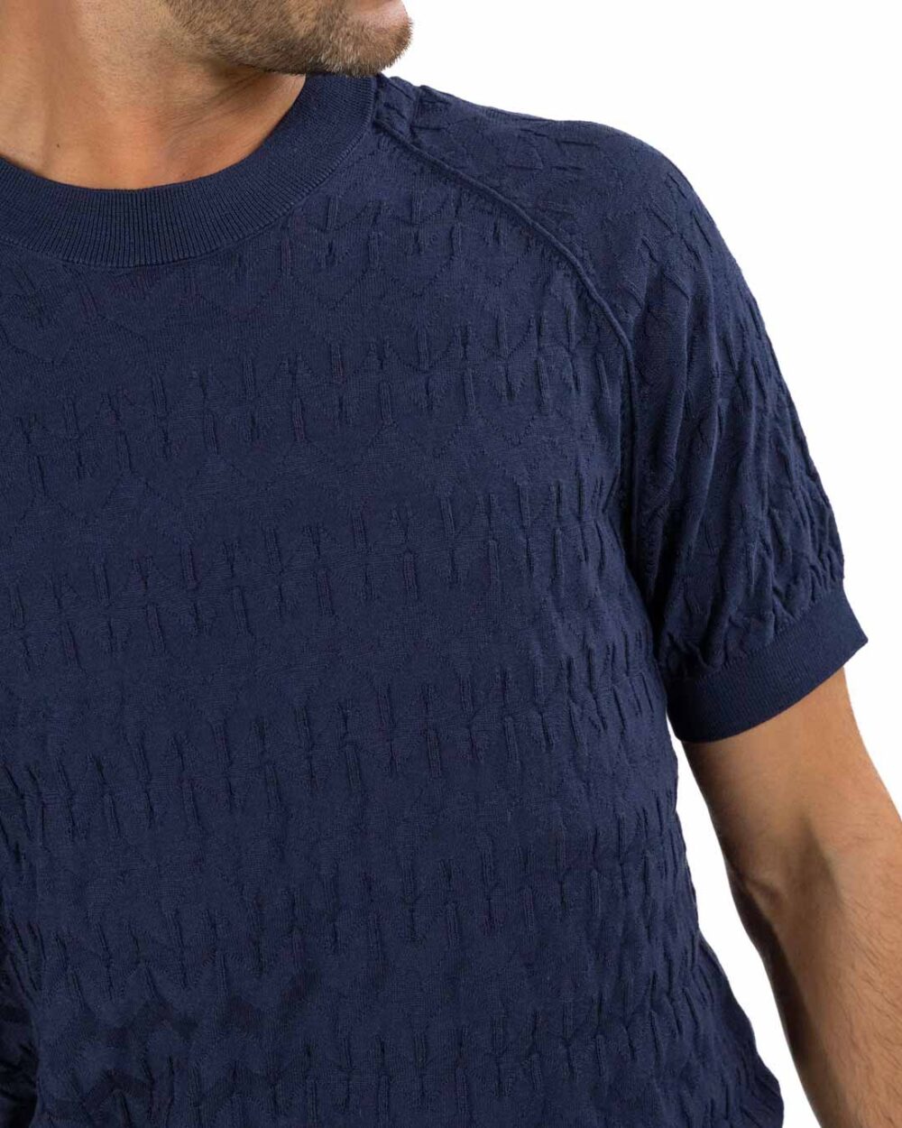 PATRIZIA PEPE - T-shirt goffrata blu - immagine 2
