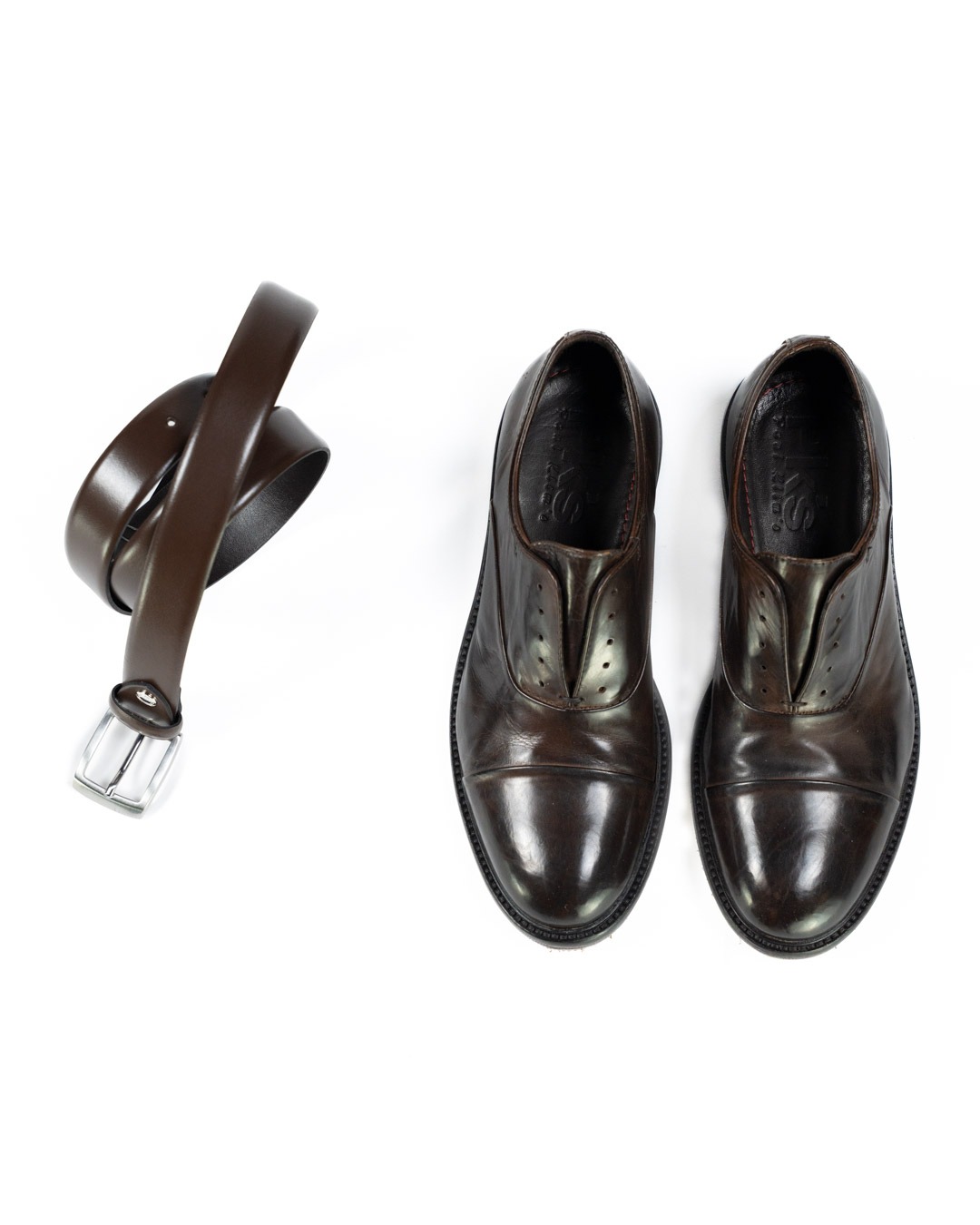 PAWELK'S - Scarpa Stringata Marrone da Cerimonia