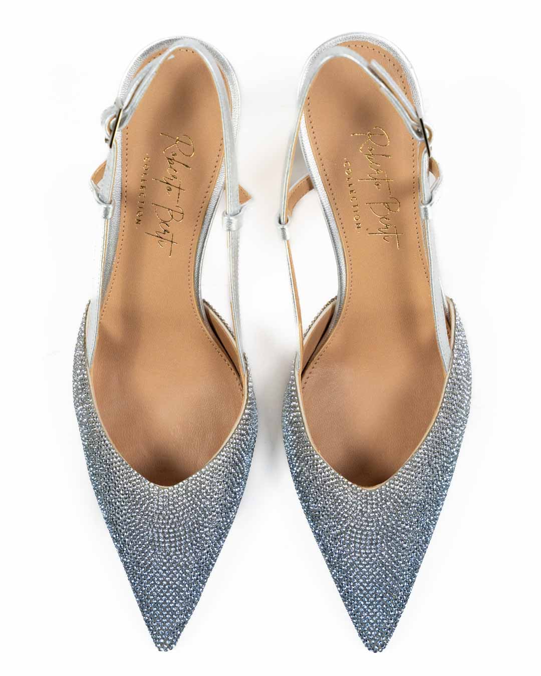 Roberto Berti Collection - Décollté argento strass