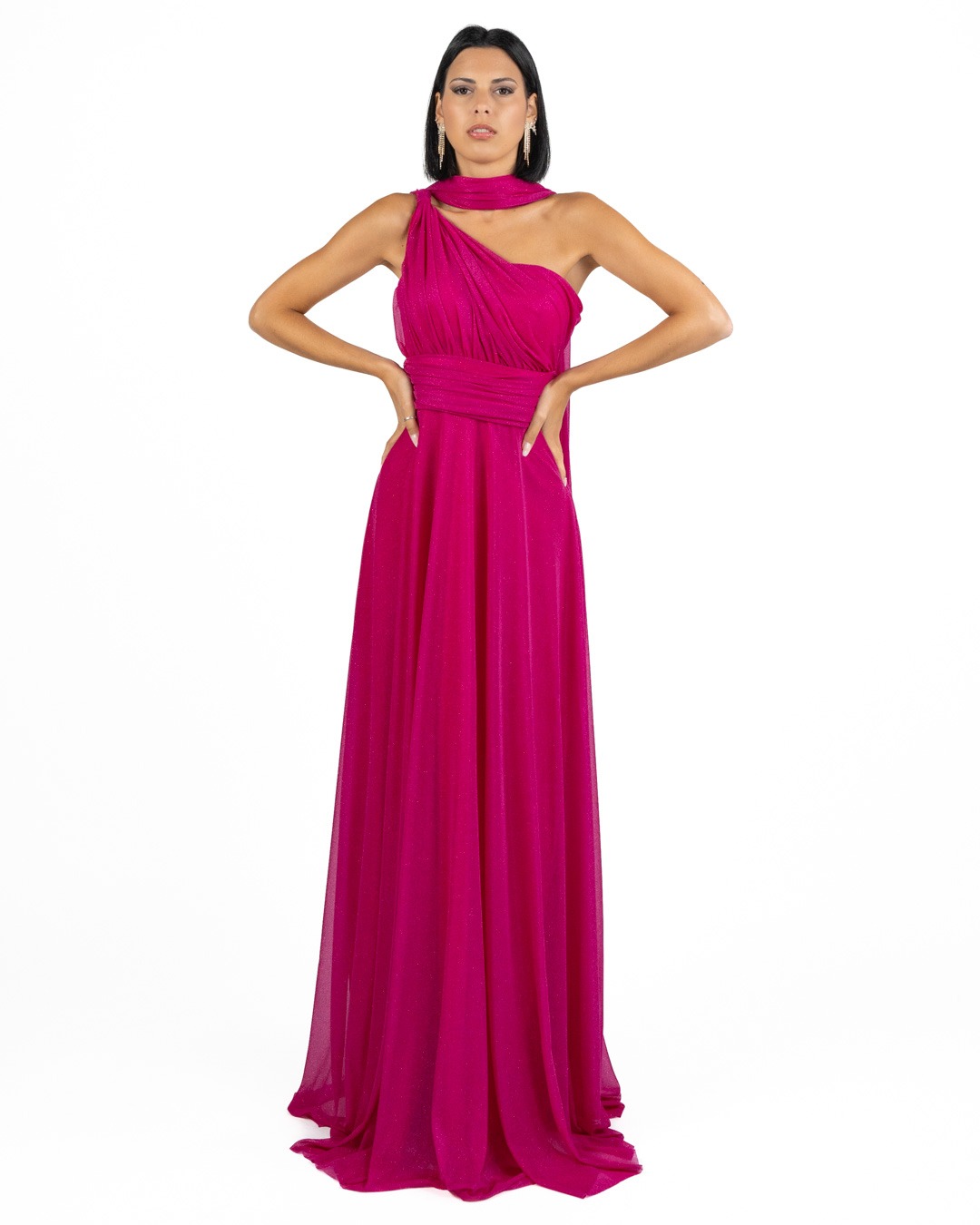 Solo Gioie - Abito fucsia lurex