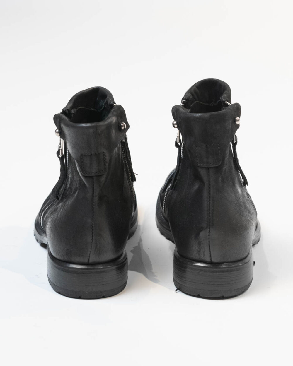 Paul Klim's - Stivaletto chelsea a pieghe con zip nero - immagine 2