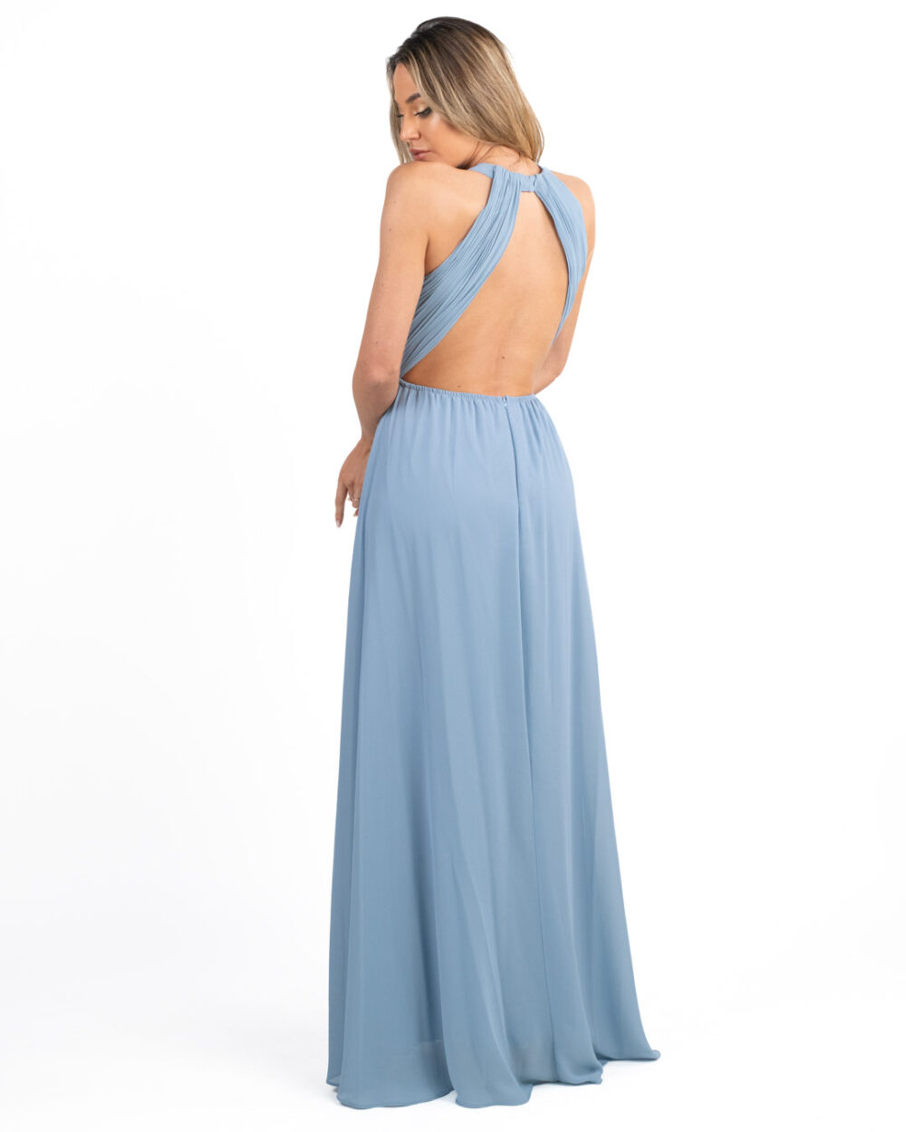 Berti Mode Collection - Abito lungo azzurro - immagine 2