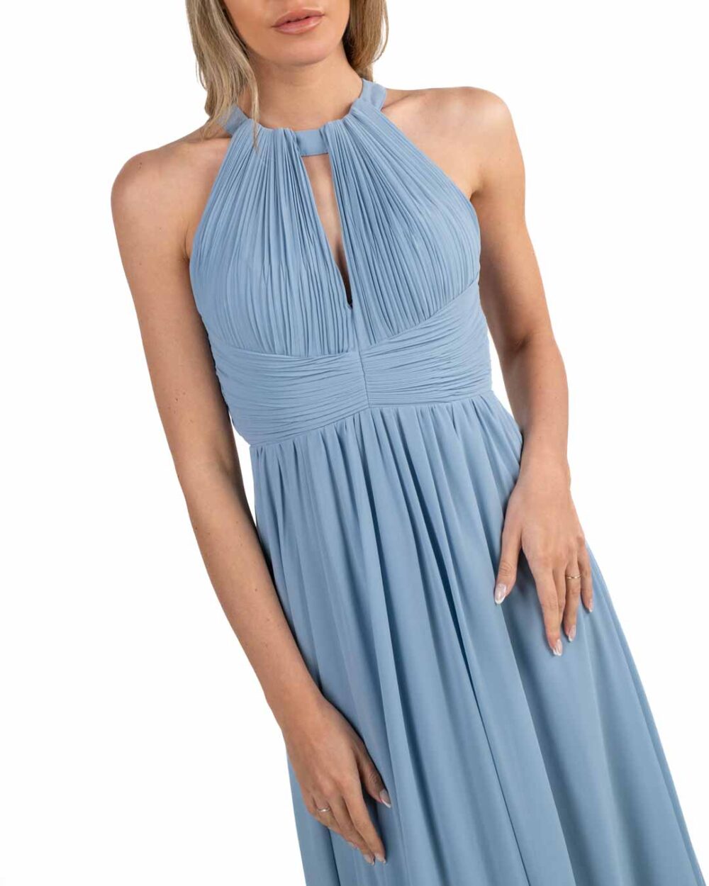 Berti Mode Collection - Abito lungo azzurro - immagine 3