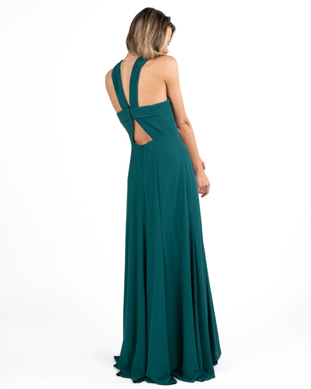 Berti Mode Collection - Abito verde scollo americano - immagine 4