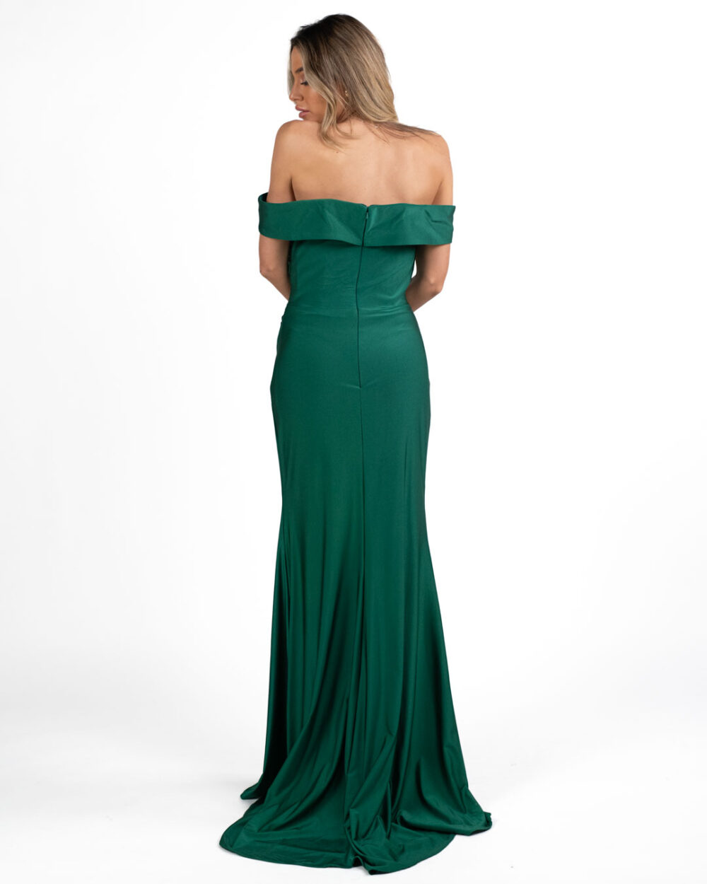 Berti Mode Collection - Abito verde con spalle scoperta - immagine 5