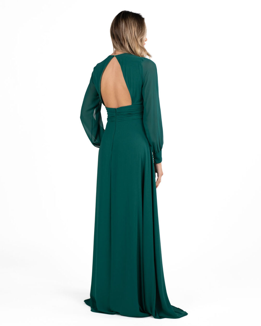 Berti Mode Collection - Abito lungo verde bosco - immagine 2