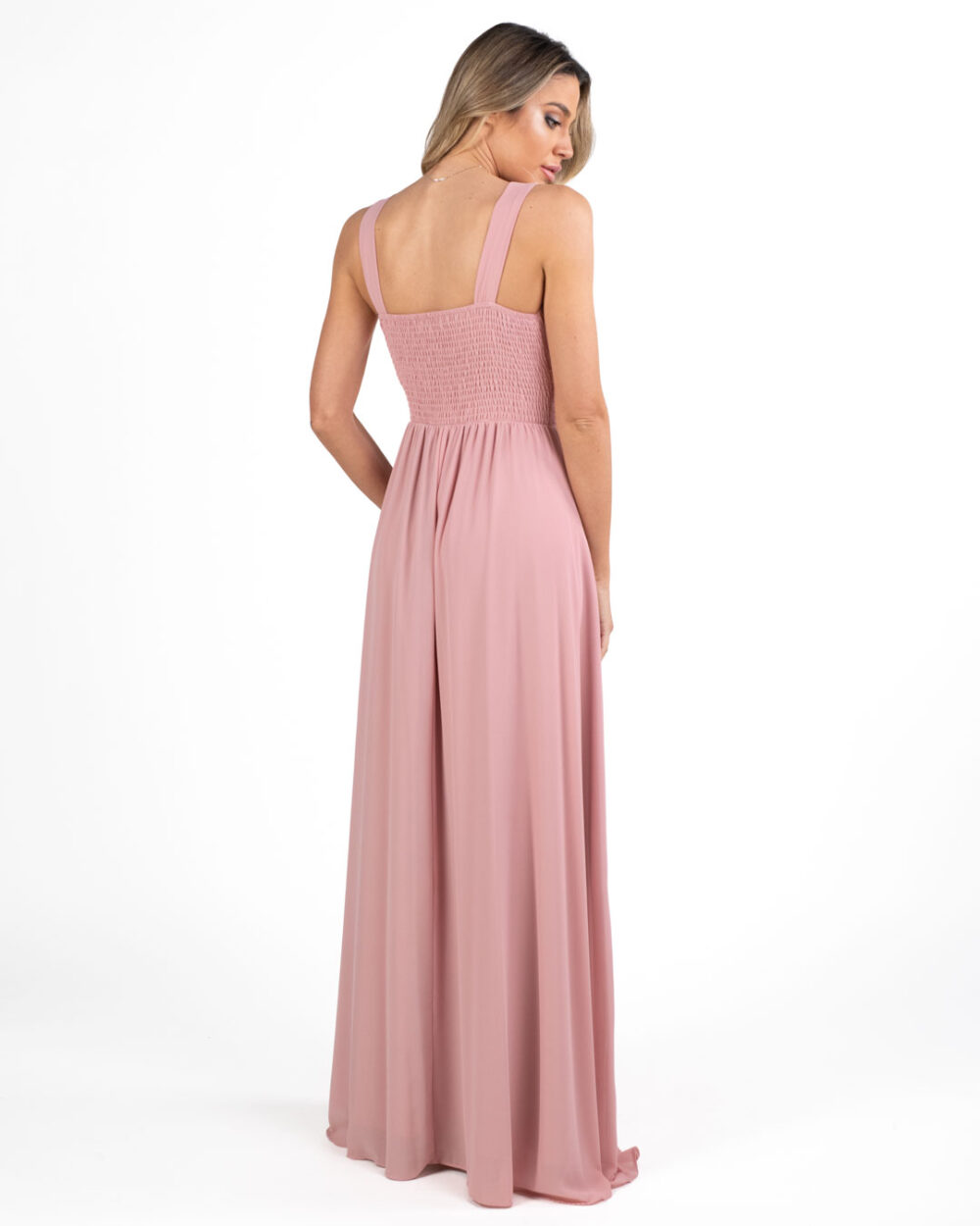 Berti Mode Collection - Abito lungo rosa cipria - immagine 3