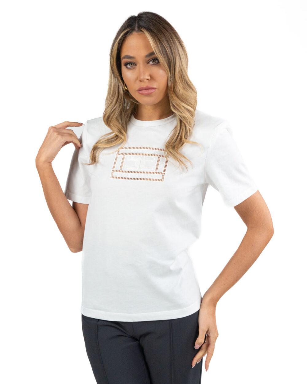 ELISABETTA FRANCHI - Maglia Gesso - immagine 2