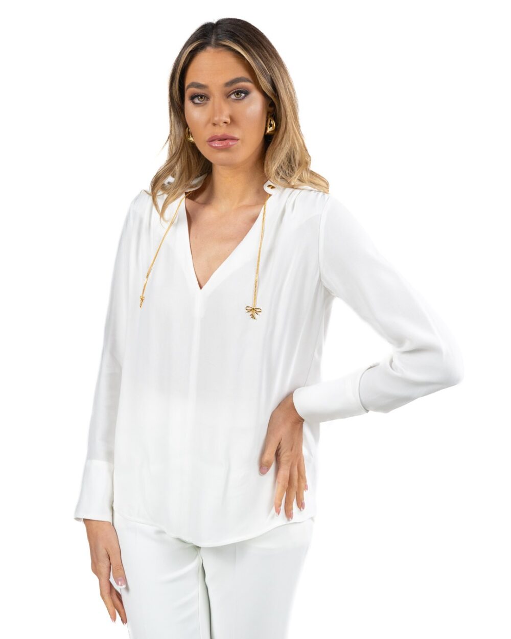 ELISABETTA FRANCHI - Camicia Avorio