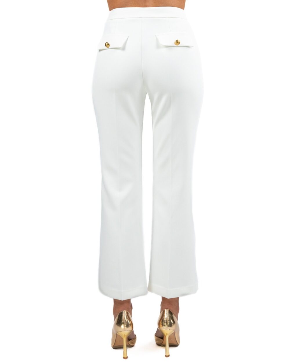 ELISABETTA FRANCHI - Pantalone Avorio - immagine 3
