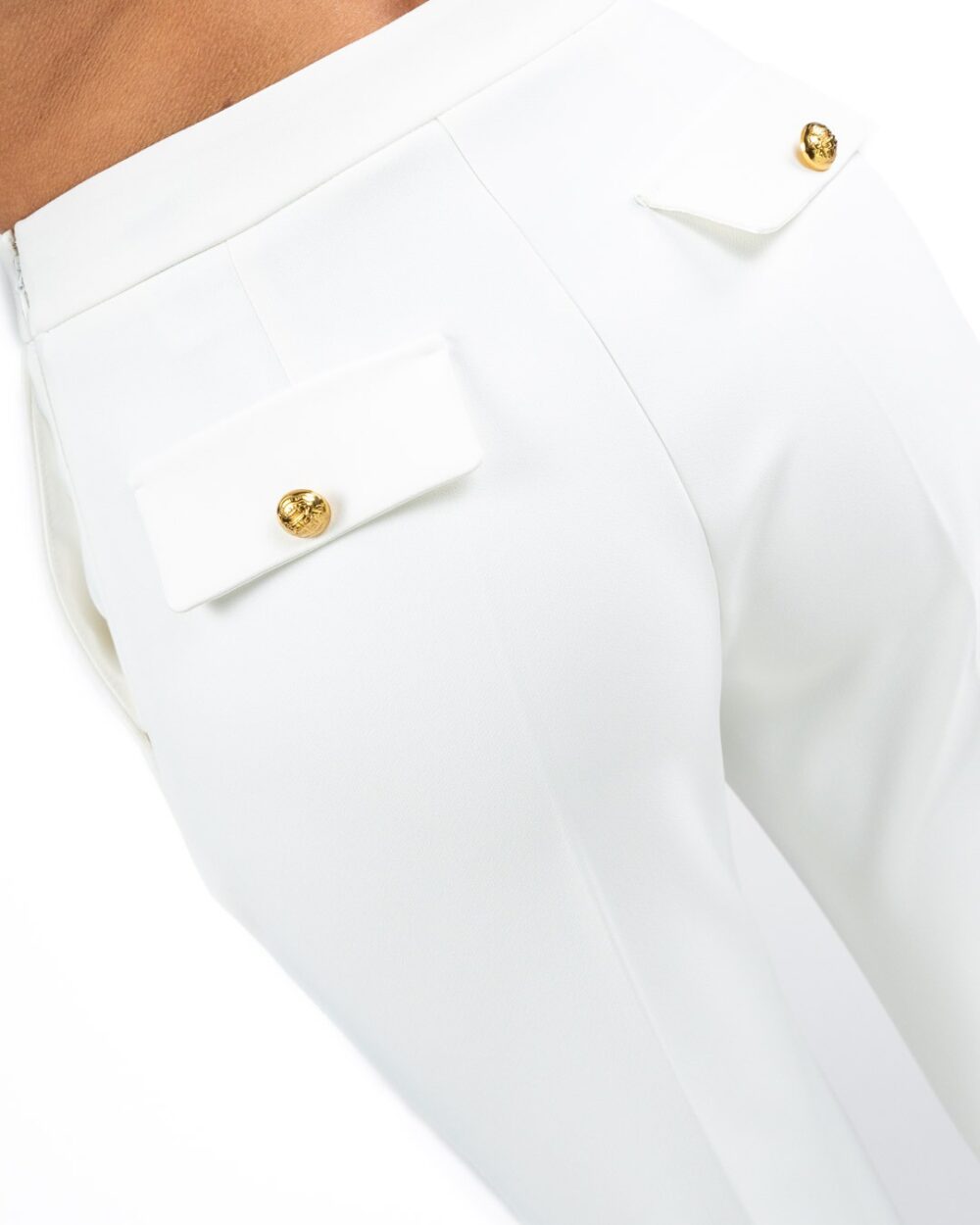 ELISABETTA FRANCHI - Pantalone Avorio - immagine 4