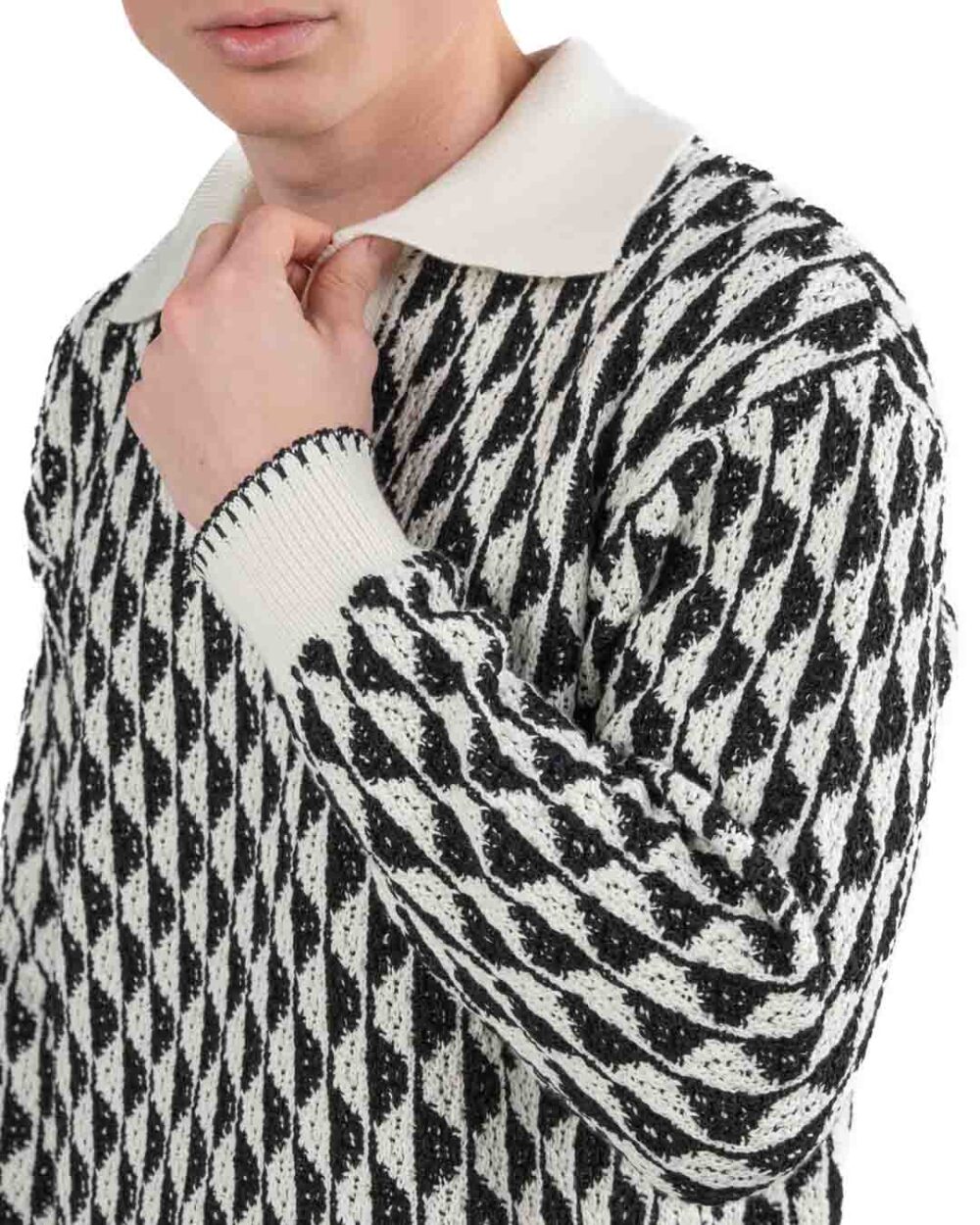 SCOTCH & SODA - Polo a Maniche Lunghe Jacquard - immagine 3