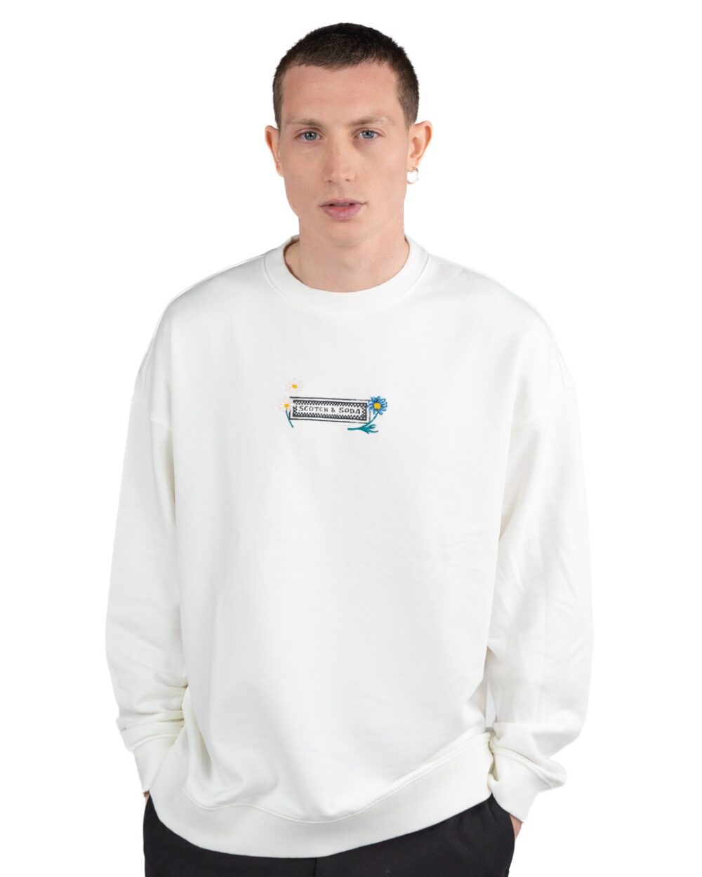SCOTCH & SODA - Felpa oversize con artwork - immagine 2