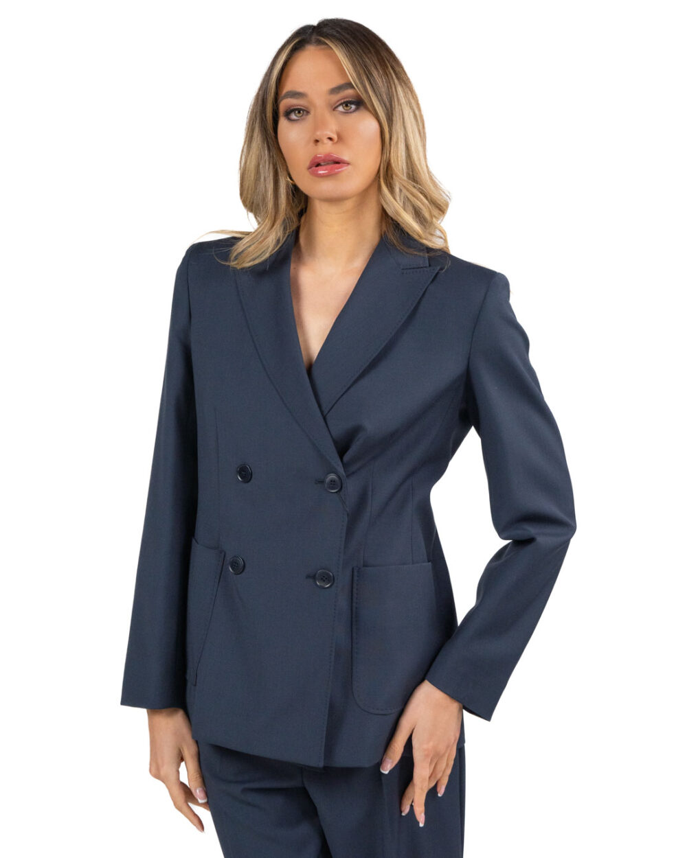 WEEKEND MAX MARA - Giacca pura lana vergine blu - immagine 2