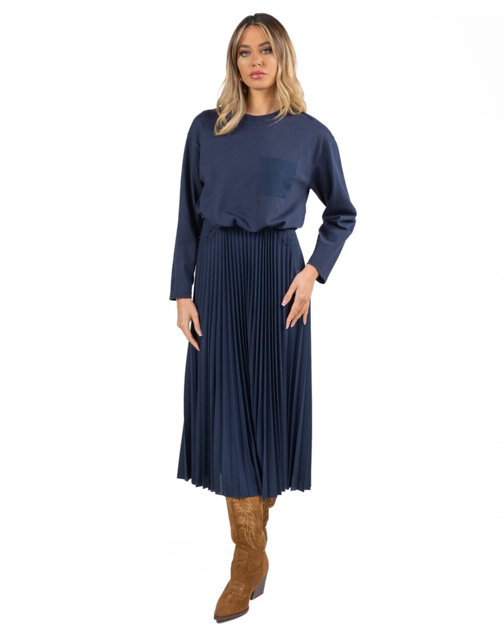 WEEKEND MAX MARA - Abito in Jersey Blu - immagine 3