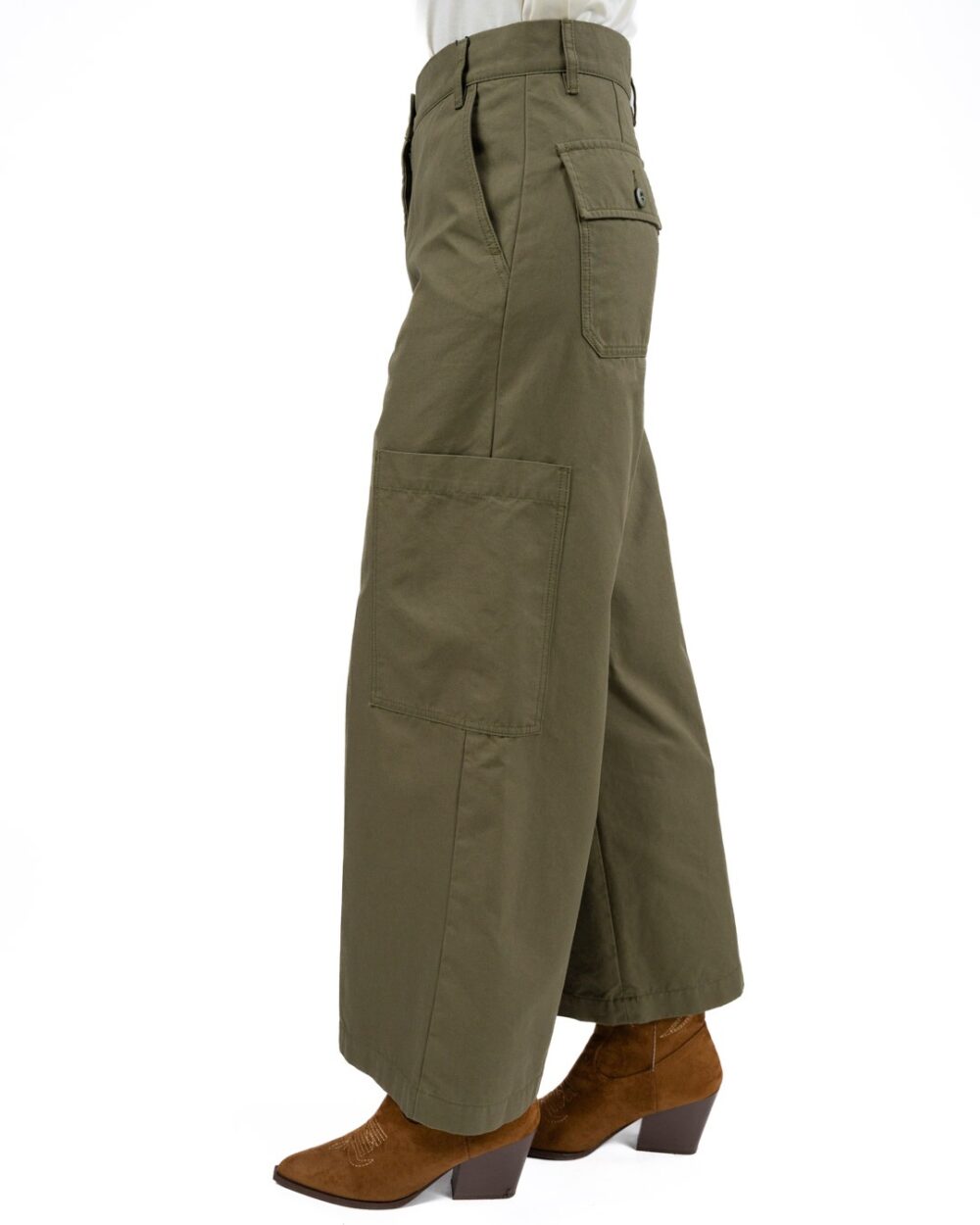 WEEKEND MAX MARA - Pantalone canvas kaki - immagine 3