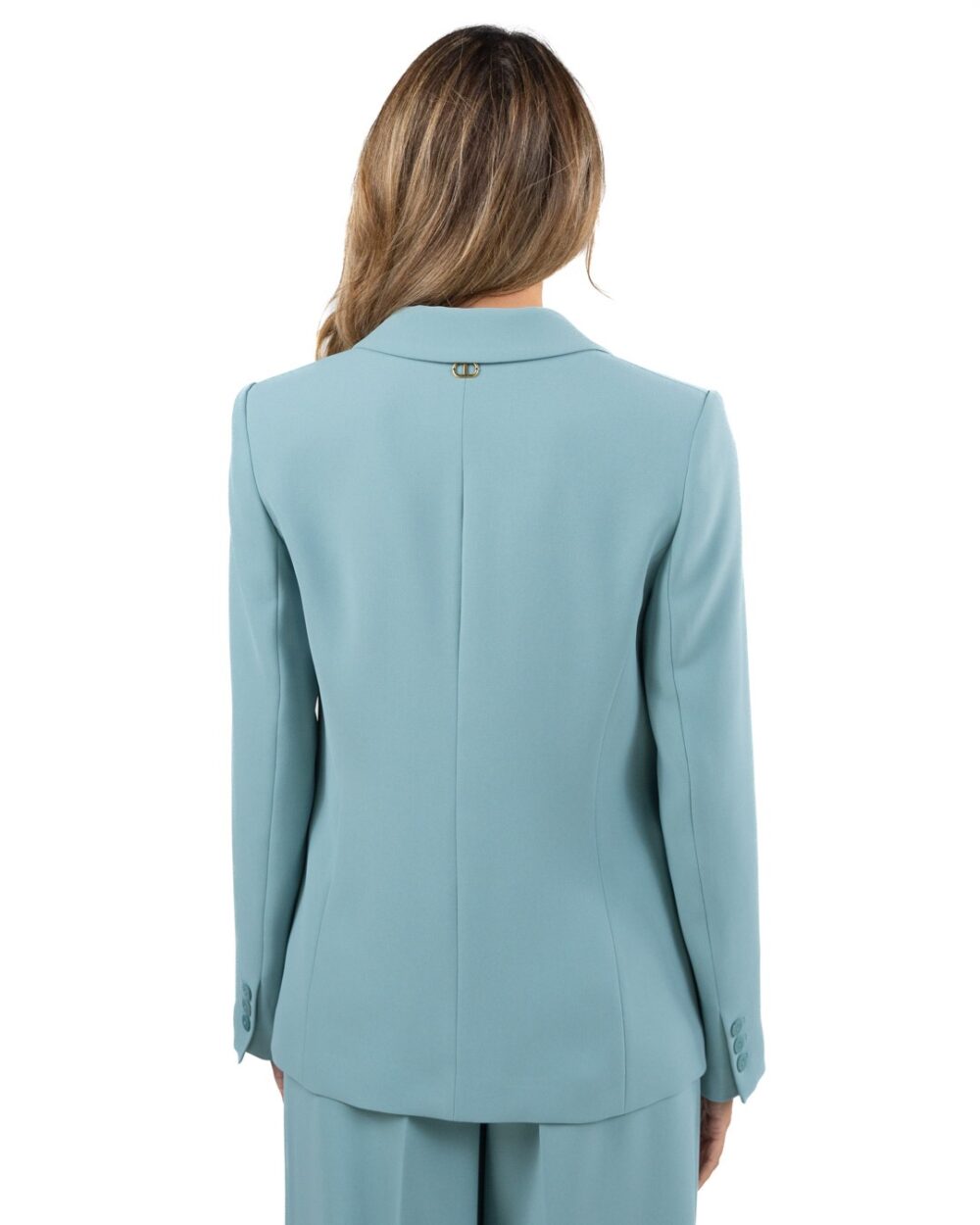 TWINSET - Giacca sfiancata con tasche carta da zucchero - immagine 4