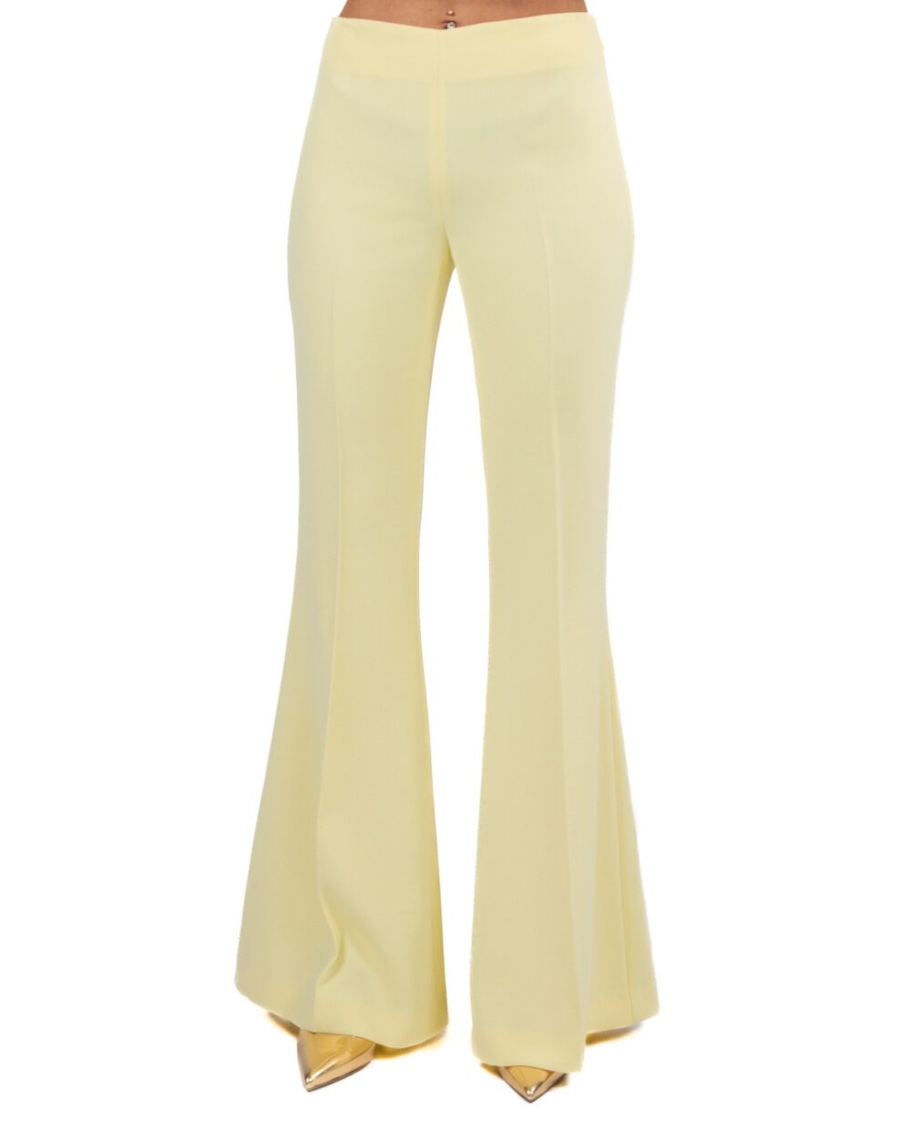 TWINSET - Pantalone flared vaniglia - immagine 2
