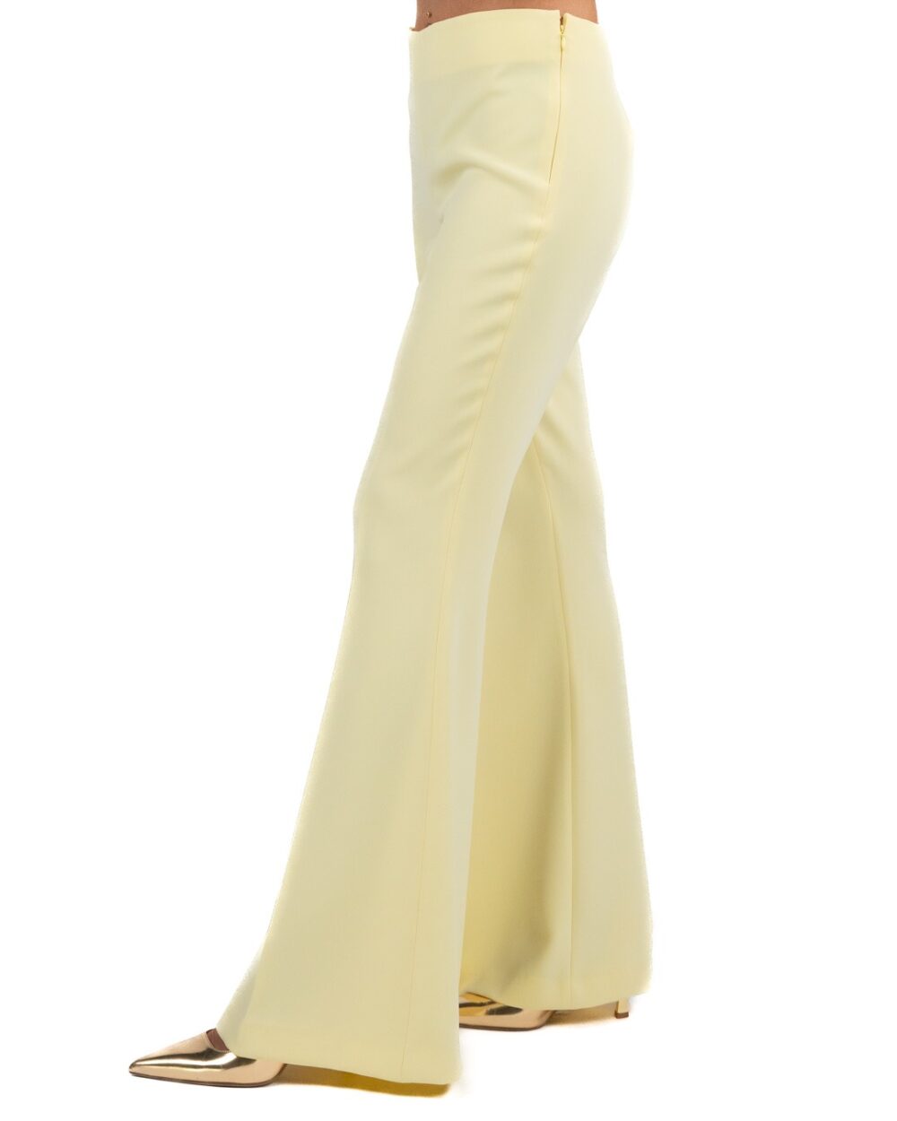 TWINSET - Pantalone flared vaniglia - immagine 3