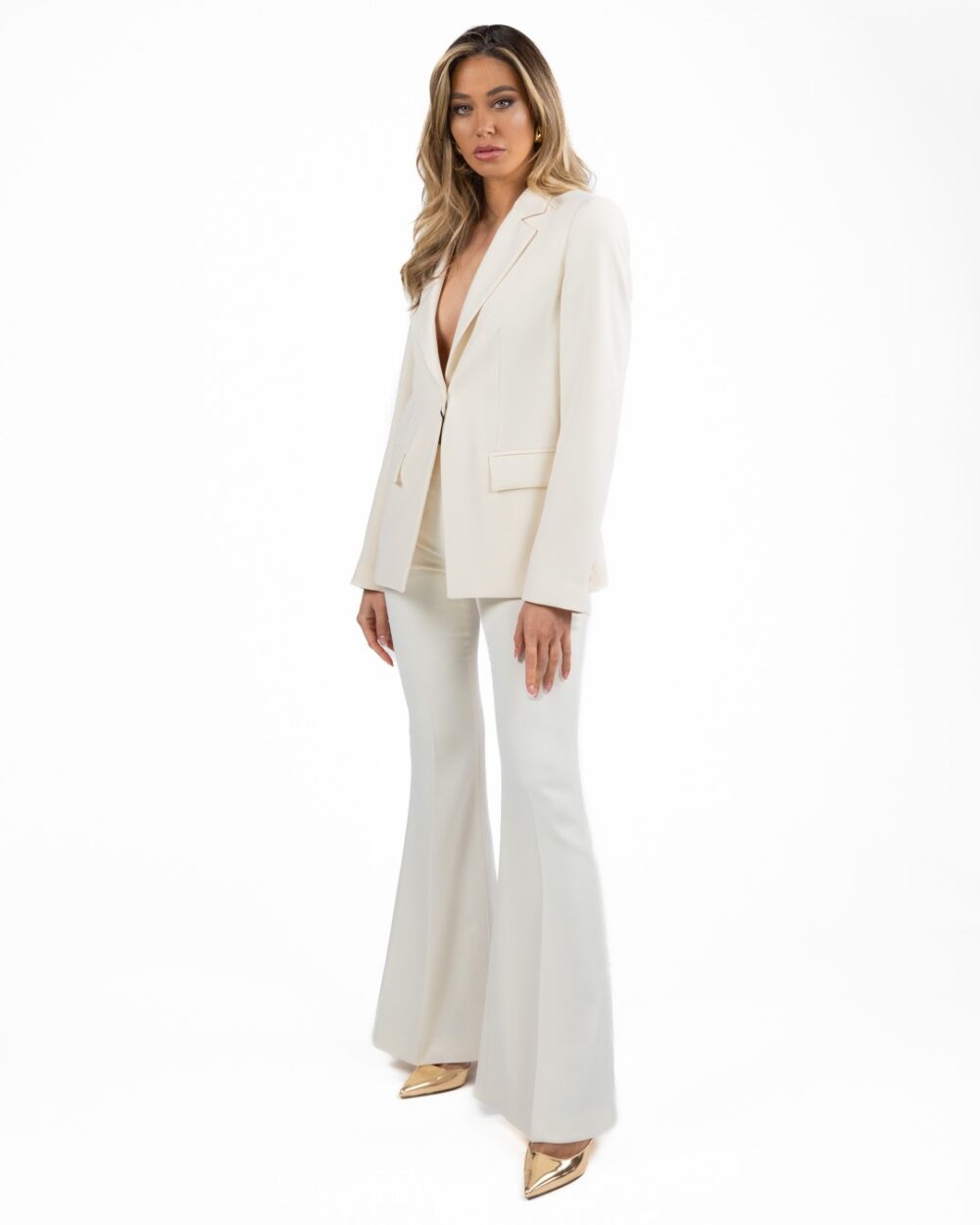 TWINSET - Giacca sfiancata con tasche madreperla