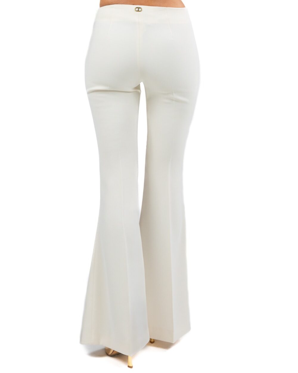 TWINSET - Pantalone flared madreperla - immagine 4