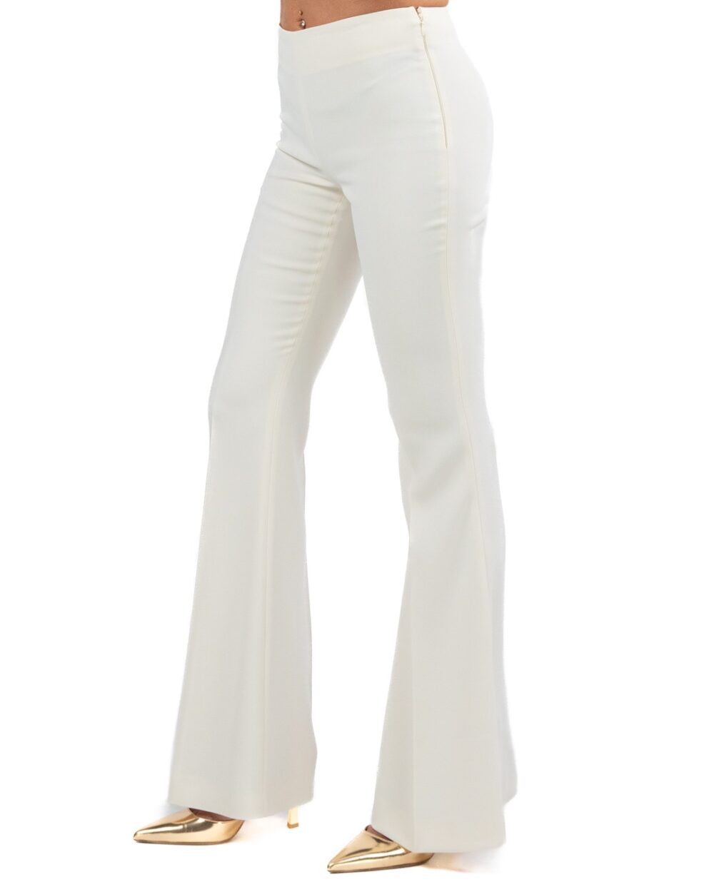 TWINSET - Pantalone flared madreperla - immagine 3