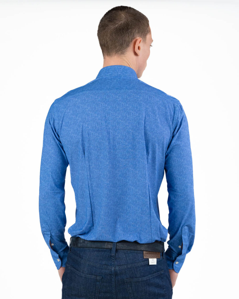 BOTTEGA ARTIGIANA - Camicia stretch effetto Denim - immagine 3
