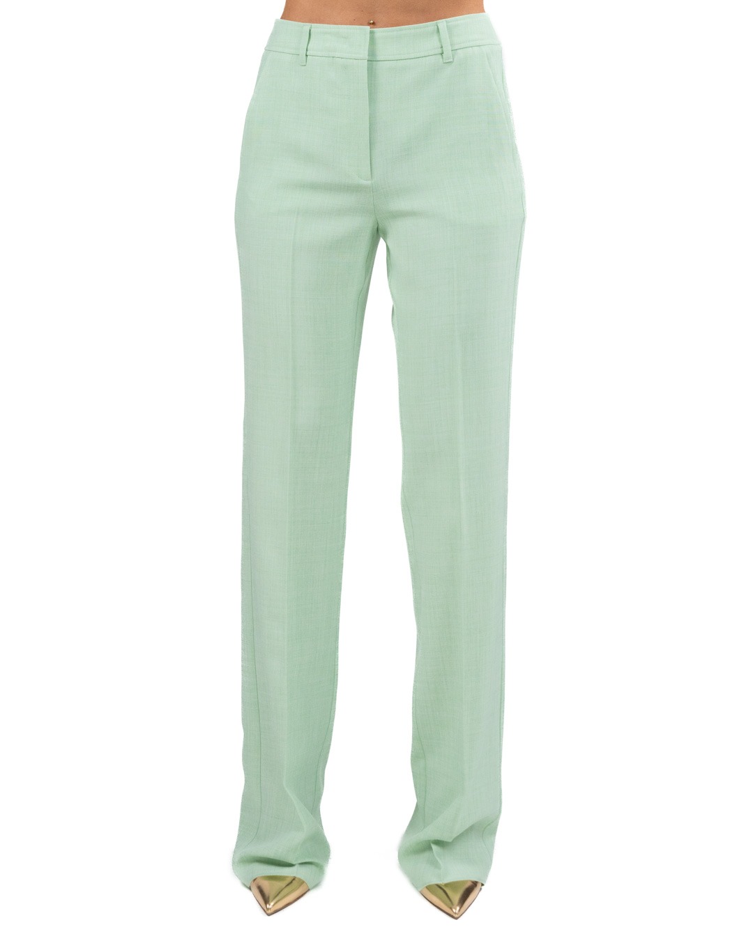 MARELLA - Pantalone palazzo tinta giada