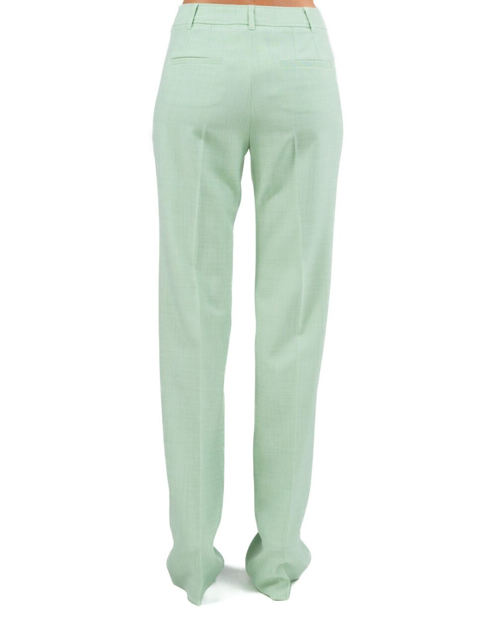 MARELLA - Pantalone palazzo tinta giada - immagine 3
