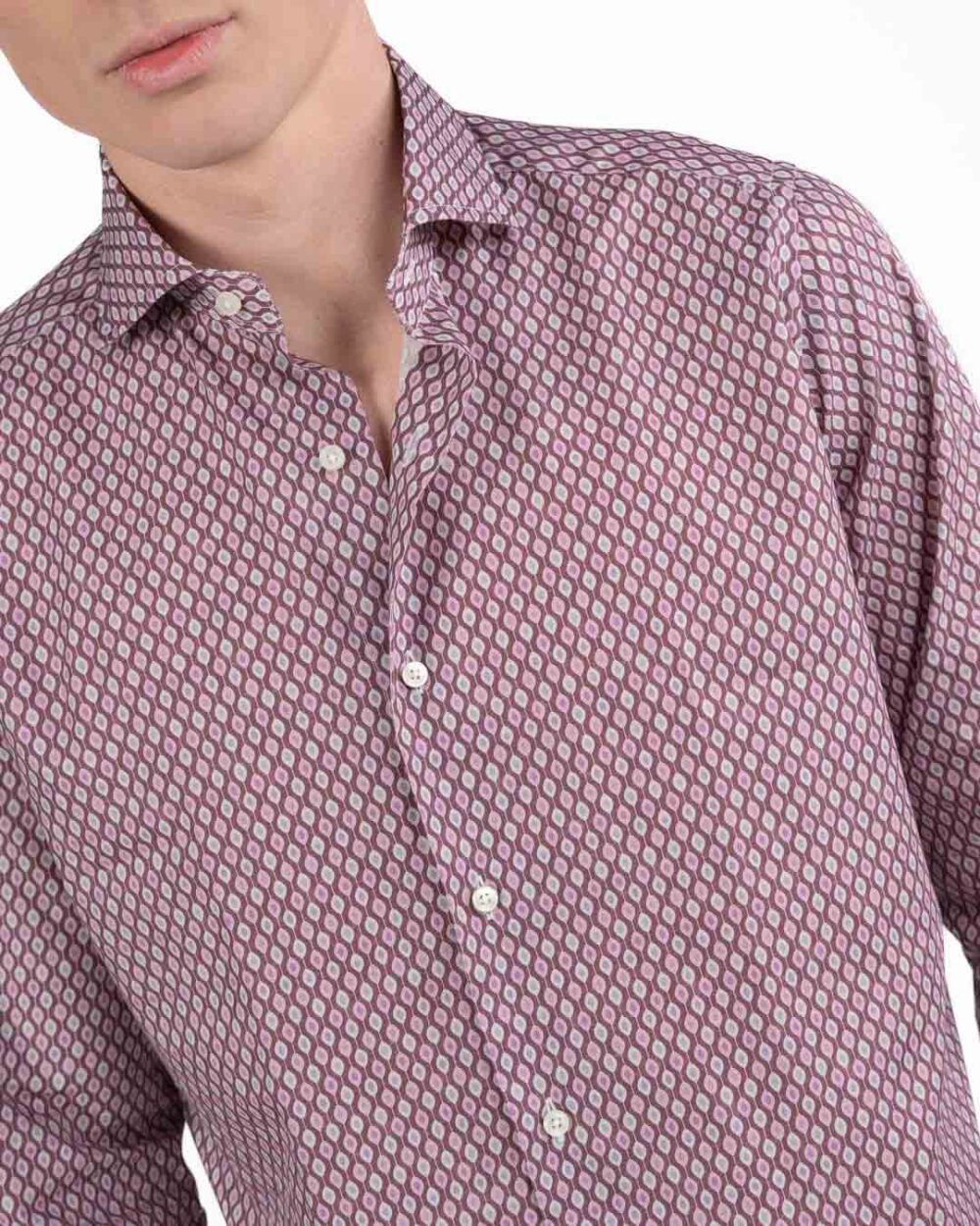 BOTTEGA ARTIGIANA - Camicia Fantasia Rosa - immagine 2
