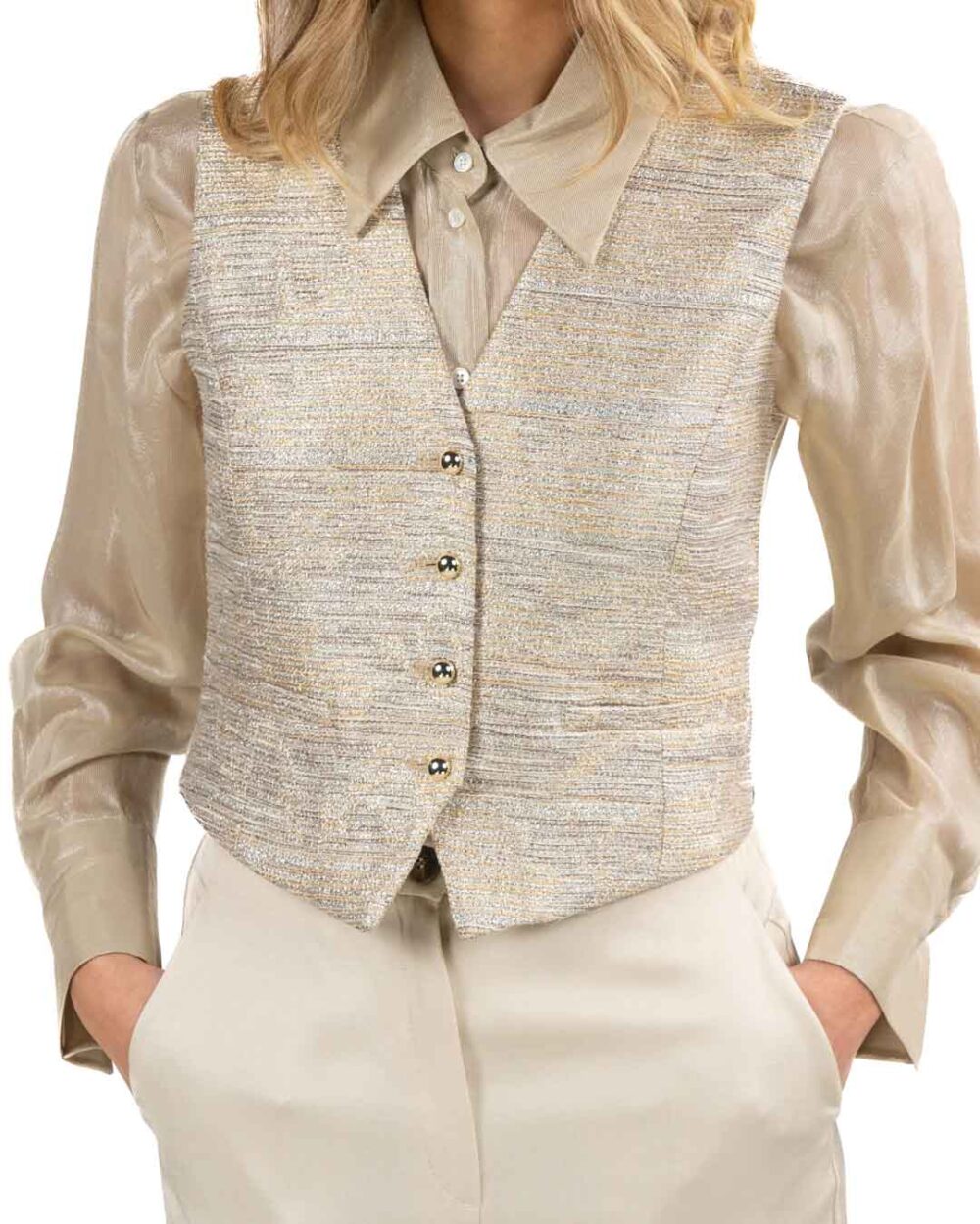 PENNYBLACK - Gilet Lamè - immagine 3