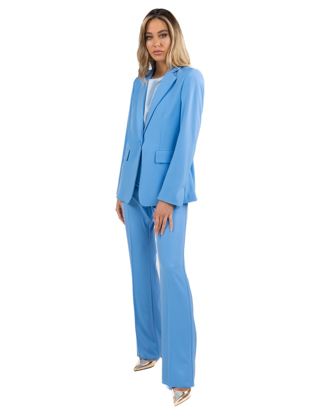 MARELLA - Giacca sfiancata azzurra