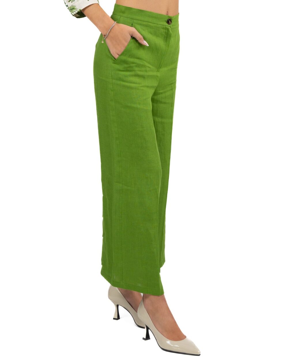 EMME MARELLA - Pantalone Lungo Verde - immagine 3