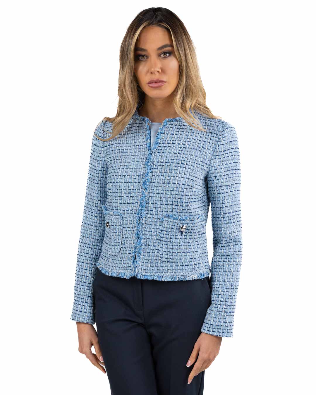 PENNYBLACK - Giacca Misto Cotone Azzurro
