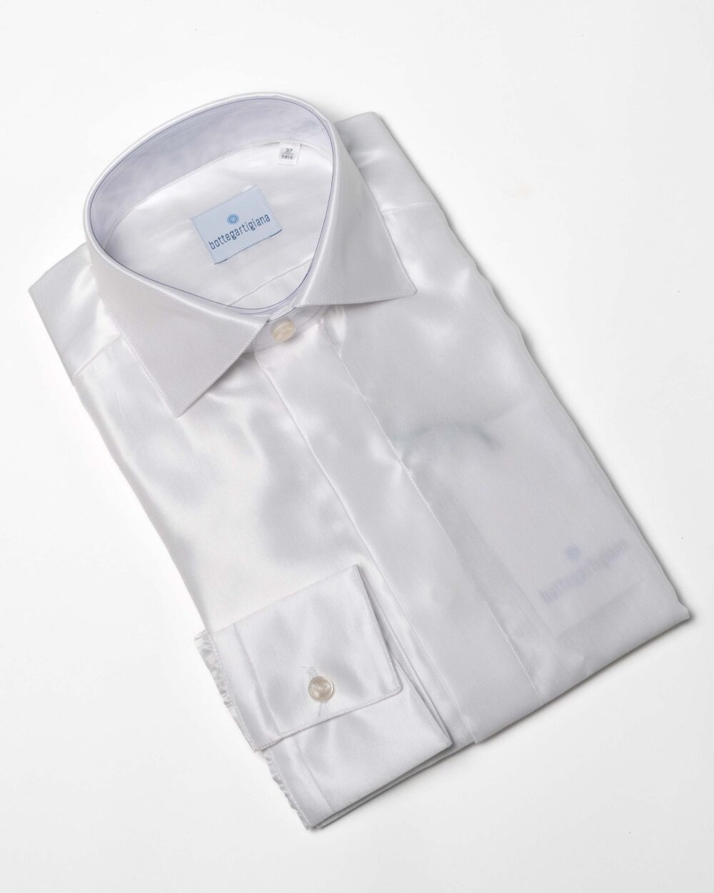 Bottega Artigiana - Camicia bianca effetto satin - immagine 2