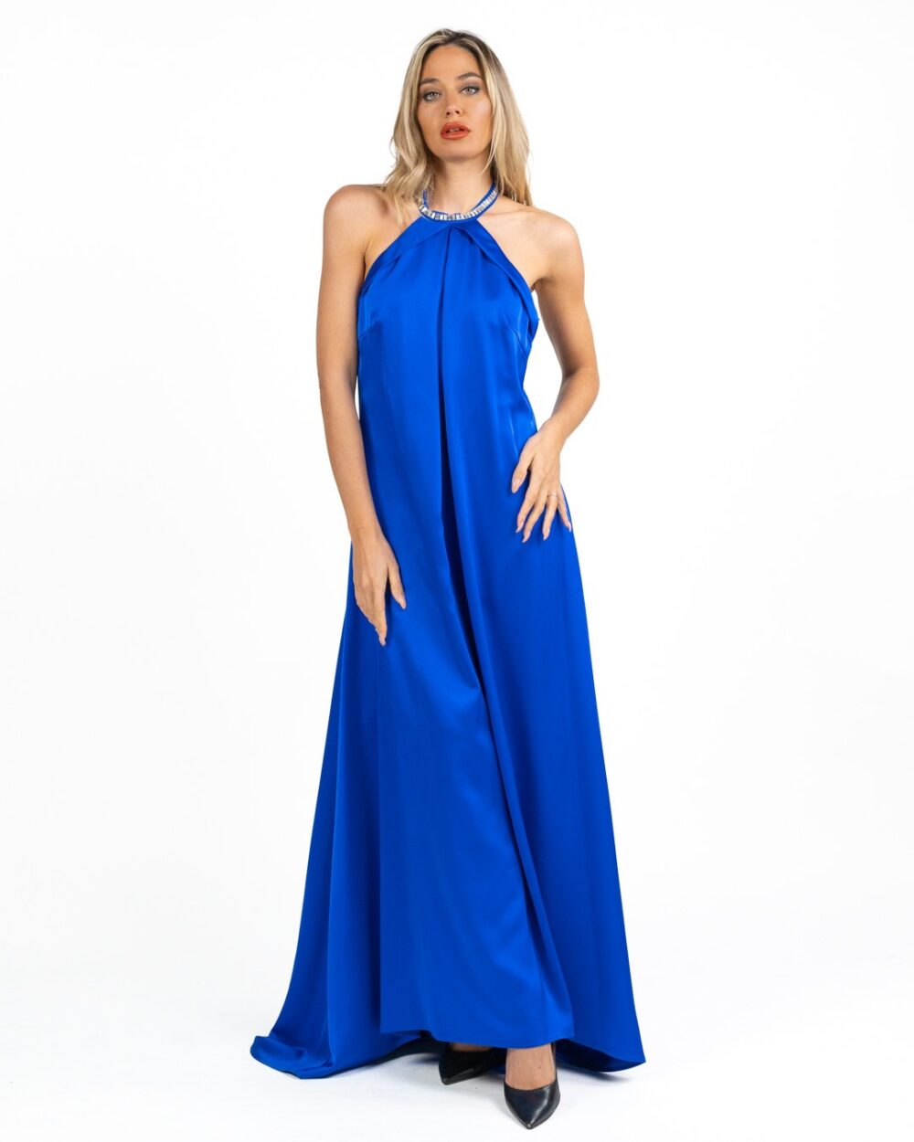 Berti Mode Collection - Abito strass blu