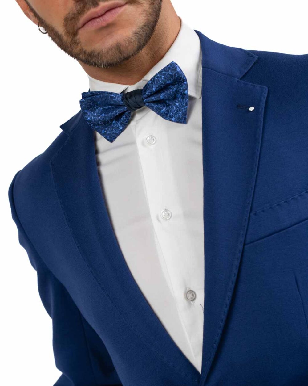 Langella - Abito punto milano bluette - immagine 3