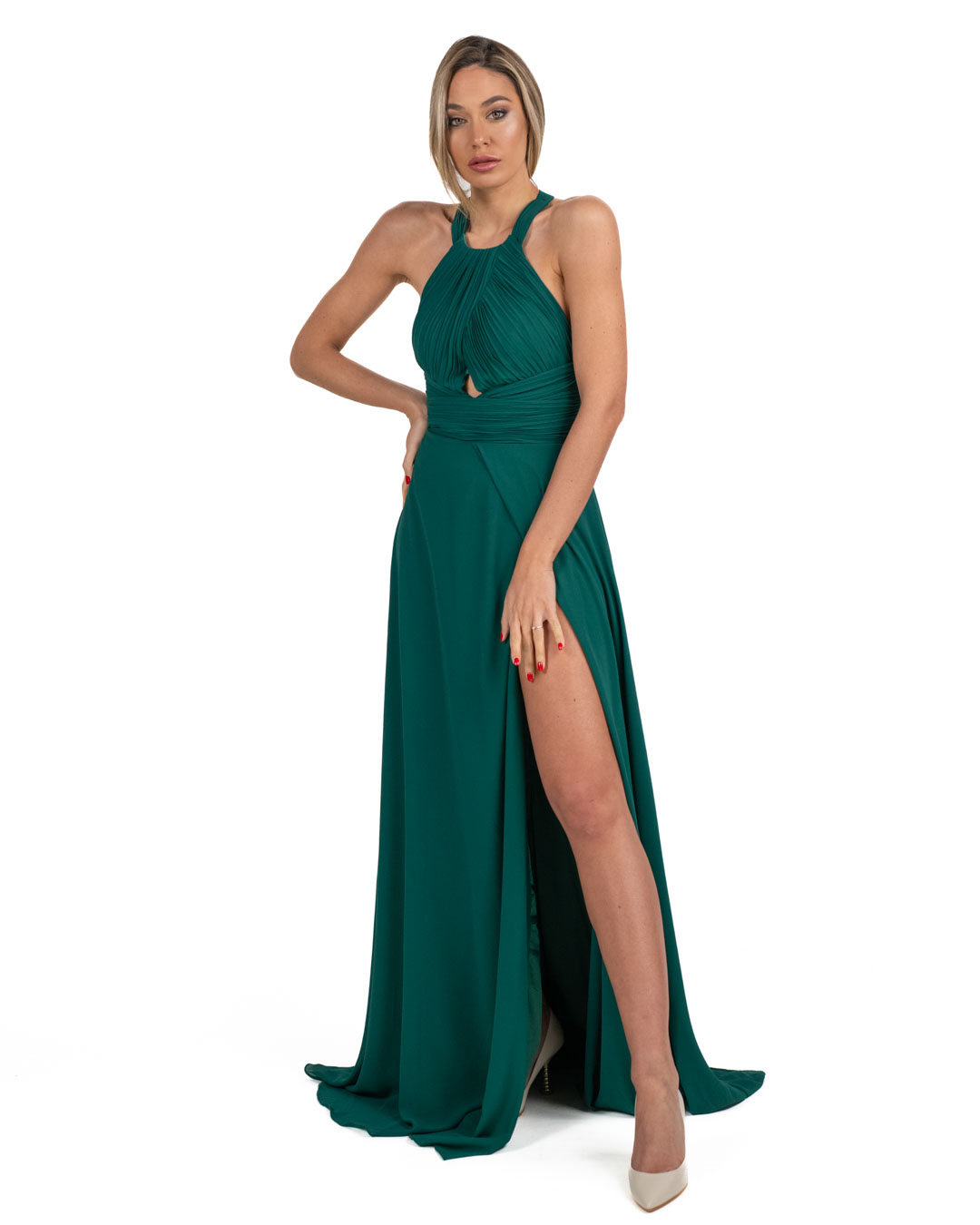 Berti Mode Collection - Abito lungo verde