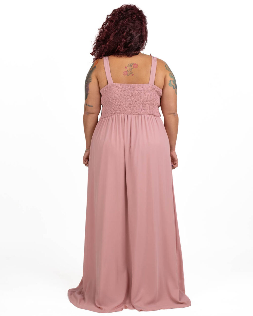 Berti Mode Collection - Abito lungo rosa cipria - immagine 3